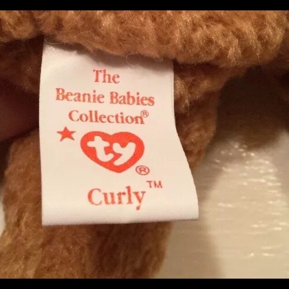 Rare Ty Beanie Baby Curly Multiple Tag Errors PE - Picture 6 of 10